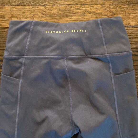 Victoria’s Secret Small Leggings Purple Side Pockets High Waist Elastic Band - Picture 4 of 7
